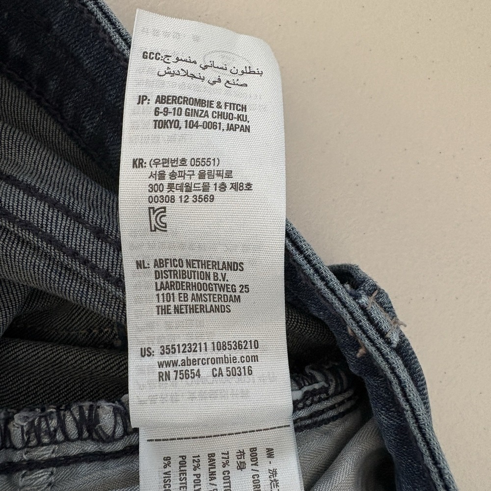 Hollister Jeans Women 26/3R Ultra Highβ Rise Super Skinny Dark Wash Stretch - Picture 5 of 10